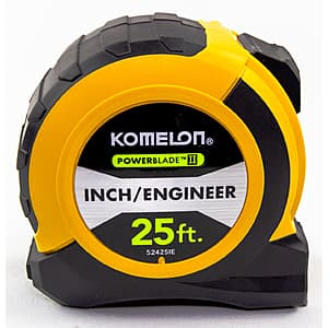 Komelon 25' ABS Powerblade II Tape Measure $4