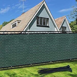 6' x 50' TOTU Privacy Screen Net Fence Cover (Black or Green) $30