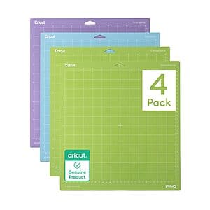4-Ct Cricut 12" x 12" Cutting Mat Variety Pack $8.80