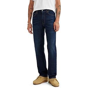 Levi's Men's 505 Regular Fit Jeans (2 Colors) From $26