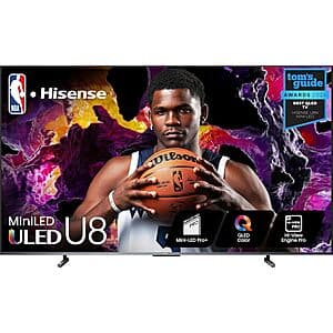 100" Hisense U8 Series ULED Mini-LED 4K UHD Smart Google TV $2798 + Free Shipping