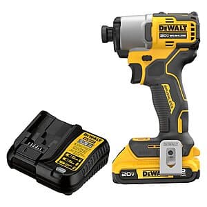 DeWALT 20V MAX 1/4" Brushless Cordless Impact Driver w/ 2Ah Battery & Charger $99 + Free S&H