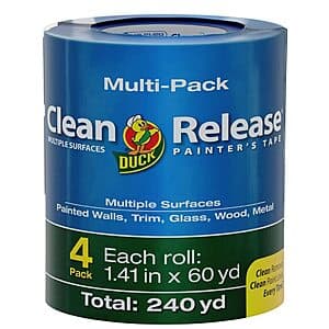 4-Pack Duck Clean Release Blue Painter's Tape (1.41" x 60-yd) $9.25