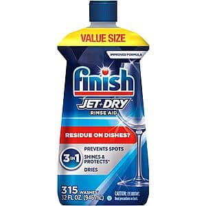 Prime Members: 32-Oz Finish Jet-Dry Rinse Aid $4.70 w/ S&S + Free Shipping