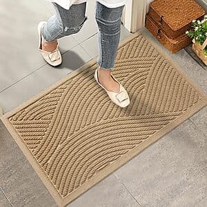 29" x 17" HIYARD Rubber Backed Non-Slip Low Profile Front Door Mat $8.50