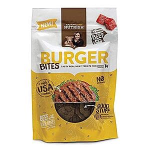 Rachael Ray Dog Treats: 12oz. Nutrish Burger Bites Beef Recipe w/ Bison $4.70 w/ Subscribe & Save