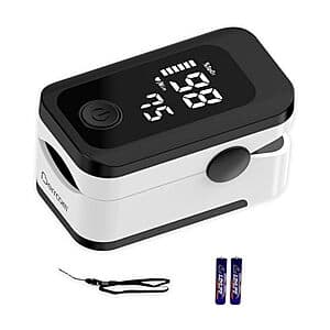 Berrcom Fingertip Pulse Oximeter SpO2 & Blood Oxygen Saturation Monitor (Black) $6.50