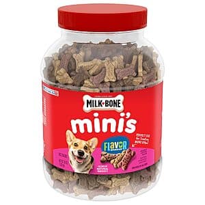 36-Oz Milk-Bone Mini's Flavor Snacks Dog Treats + $0.97 Amazon Credit $7.50 w/ Subscribe & Save