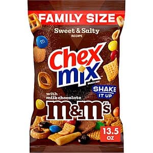 13.5-Oz Chex Mix Sweet & Salty Snack Mix w/ M&M's (Family Size) $2.75 w/ S&S