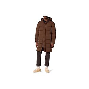 Amazon Essentials Men's Big & Tall Hooded Long Puffer Coat (Limited Big Sizes) $10 + Free Shipping w/ Prime