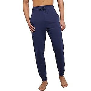 Hanes Men's EcoSmart Fleece Jogger Sweatpants (Navy) $9