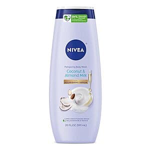 20-Oz NIVEA Body Wash (White Peach & Jasmine or Coconut & Almond Milk) from $3.05 & More w/ Subscribe & Save