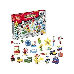 202-Piece Mega Pokemon Holiday Advent Calendar Building Set $8 + Free S/H for Prime Members