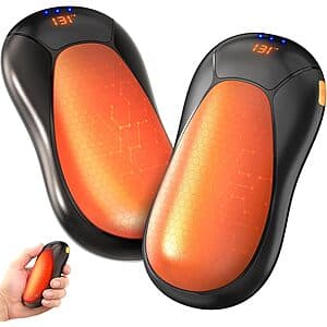 2-Pack 4000mAh JIJ Rechargeable Magnetic Electric Hand Warmers (Black) $9