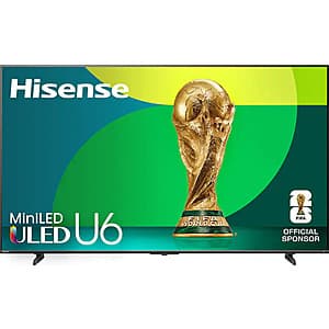 65" Hisense 65U65QF 144Hz MiniLED QLED 4K Fire TV Smart TV + $100 FIFA Store Voucher $550 + Free Shipping