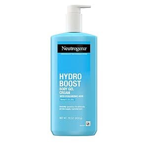 16-Oz Neutrogena Hydro Boost Body Gel Cream w/ Hyaluronic Acid $7 w/ S&S