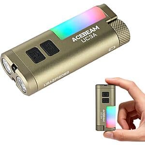 ACEBEAM UC3A Rechargeable / AAA 900 Lumen EDC Mini Flashlight $28
