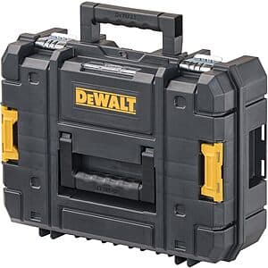 13" DeWALT TSTAK II Stacking Tool Box Flat Top Storage Case $17.90