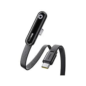 3.3' Baseus 100W 5A Right Angle USB-C to USB-C Fast Charging Flat Braided Cable $9 + Free Shipping w/ Amazon Prime
