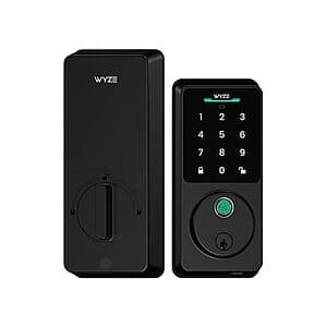 Wyze Auto-Lock Bolt v2 Fingerprint KeylessEntry Smart Lock (Black) $30 + Free Shipping w/ Prime