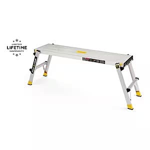 Gorilla Ladders Aluminum Slim Fold Lightweight Work Platform (300-Lbs Capacity) $49.90 + Free Store Pickup
