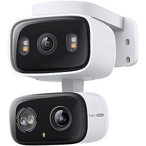 Tapo HybridCam Duo 2K 3MP Indoor/Outdoor Dual Lens Pan/Tilt Security Camera $55 w/ 25% Back for Prime Cardholders + Free S&H