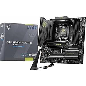 MSI MAG B860M MORTAR WIFI LGA 1851 mATX Motherboard $145