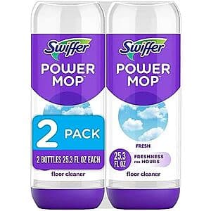 Select Amazon Accounts: 2-Pk 25.3-Oz Swiffer Power Mop Refill Solution (Fresh Scent) $5 w/ Subscribe & Save
