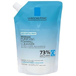 13.52-Oz La Roche-Posay Toleriane Purifying Foaming Facial Cleanser Refill Pouch $8.95