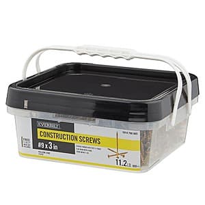 Select Locations: 900-Pc Everbilt #9 x 3" Yellow Zinc Construction Screws from $19.90 + Free S&H