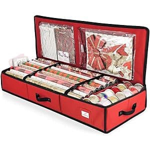 Hearth & Harbor Wrapping Paper Storage Container (Red) $10.85