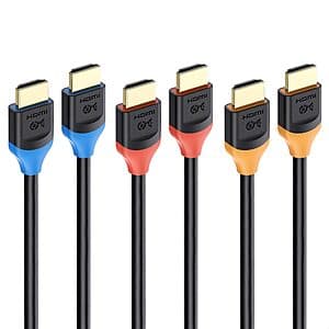 3-Pk 6.6' Cable Matters Certified 8K Ultra High Speed Certified HDMI 2.1 Cables $19.20