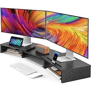 AMERIERGO Dual Monitor Stand Riser $15