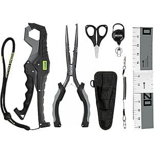 Booms Fishing 6-Piece Fishing Tools Kit (Gray or Green) $17