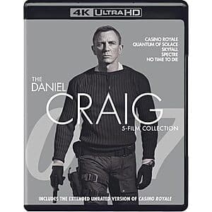 James Bond: The Daniel Craig 5-Film Collection (4K Ultra HD + Blu-ray) $35