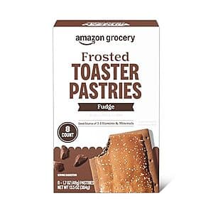 Select Accts: 6-ct Amazon Grocery Frosted Toaster Pastries (Fudge) $1.10 w/ S&S