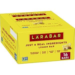 16-Ct 1.6-Oz Larabar Fruit & Nut Snack Bars (Lemon) $9.60 w/ S&S