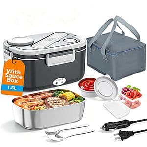 Prime Members: 1.5L HOLDRUBY Electric Heated Lunch Box Set $17.50 + Free S&H