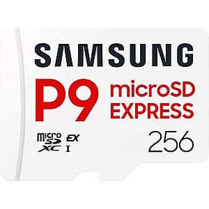 256GB Samsung P9 Express microSD Express Card $48 + Free S&H