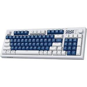94-Key WeGear Pastel Wireless Tri-Mode Gaming Keyboard w/ Media Knob (3 Colors) $18