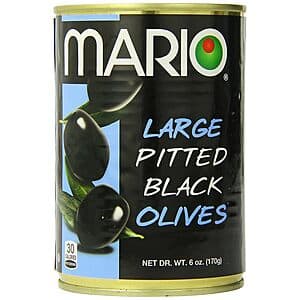 12-Pack 6-Oz Mario Large Pitted Black Olives $11.05 w/ Subscribe & Save