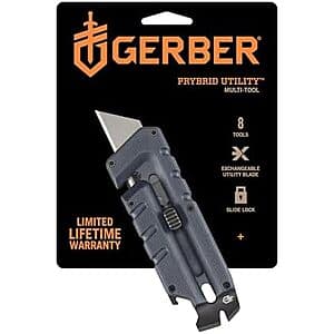4.25" Gerber Gear Prybrid Utility 8-In-1 Multi-Tool EDC Knife (Blue) $14.90