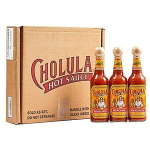 3-Pk 12-Oz Cholula Original Hot Sauce $11.35 w/ S&S