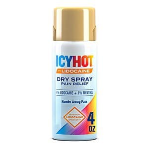 4-Oz Icy Hot Pain Relief Dry Spray w/ Max Strength 4% Lidocaine & 1% Menthol $5.40