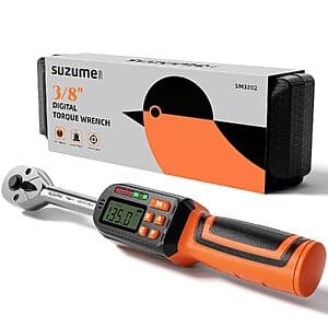SUZUME 3/8" Drive Digital Torque Wrench (5.02-99.57 Ft-Lb) $47.85 + Free S&H