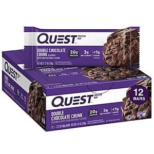 12-Count 2.12-Oz Quest Nutrition Protein Bars (Double Chocolate Chunk) $18 w/ Subscribe & Save & More