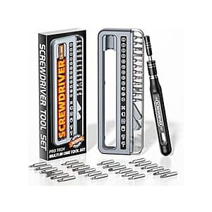 32-Piece ANVANNA Small Precision Screwdriver Set w/ Built-In Magnetizer $5 + Free Shipping w/ Prime