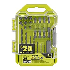 RYOBI Drill & Impact Drive Kit: 40-Piece $10, 20-Piece $6 + Free Shipping