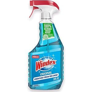 Prime Members: 23-Oz Windex Glass & Window Cleaner Spray Bottle (Original Blue) $2.30 w/ Subscribe & Save + Free Shipping