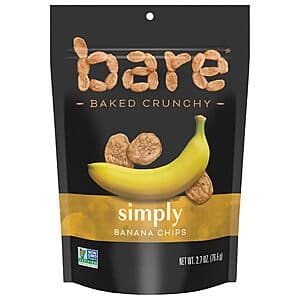 2.7-Oz Bare Baked Crunchy Simply Banana Chips $3